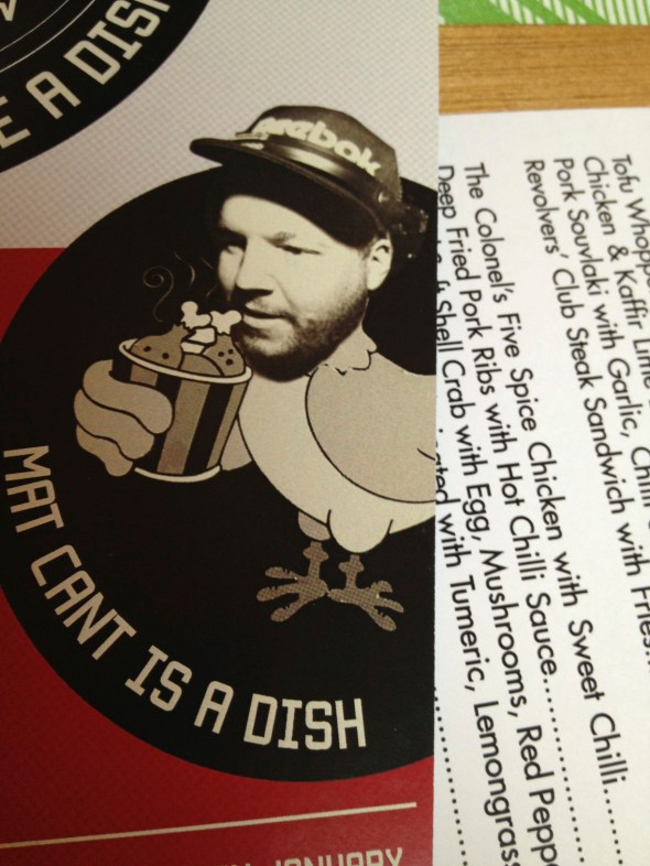 Loved the ads on the table